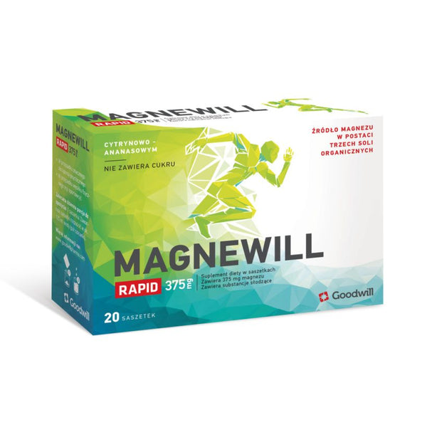 Magnewill Rapid 375 mg 20 saszetek